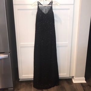 Sean Collection Elegant Silk Beaded Dress